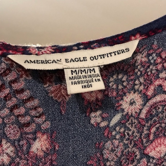 American Eagle Purple Floral Romper - Picture 3 of 3